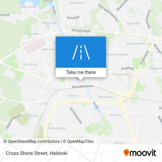 Cross Shore Street map
