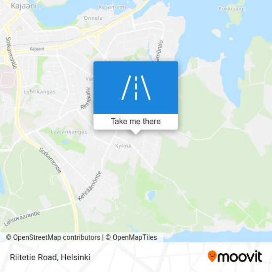 Riitetie Road map