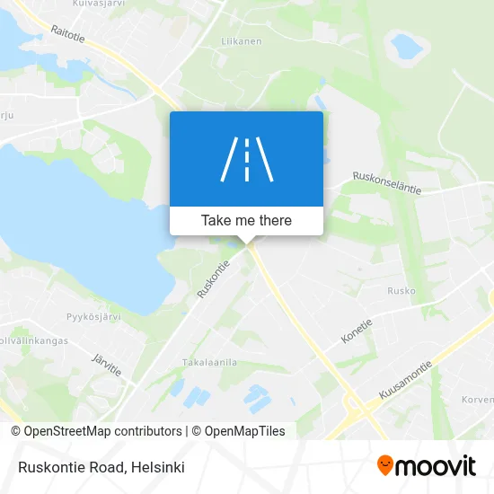 Ruskontie Road map