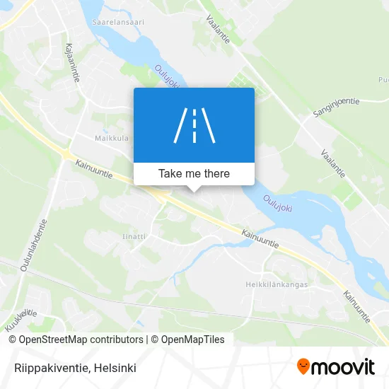 Riippakiventie map
