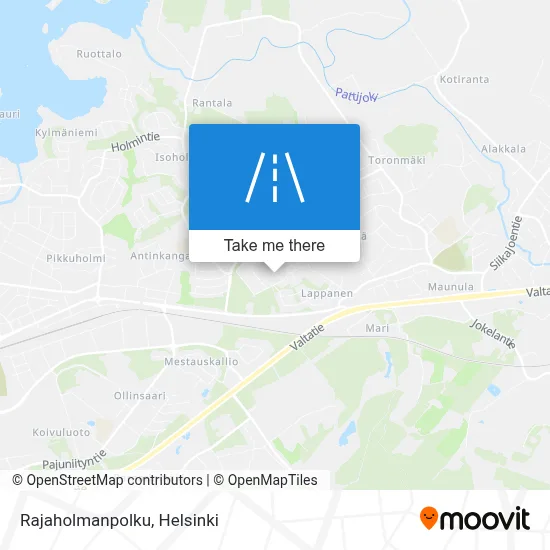 Rajaholmanpolku map