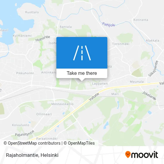 Rajaholmantie map