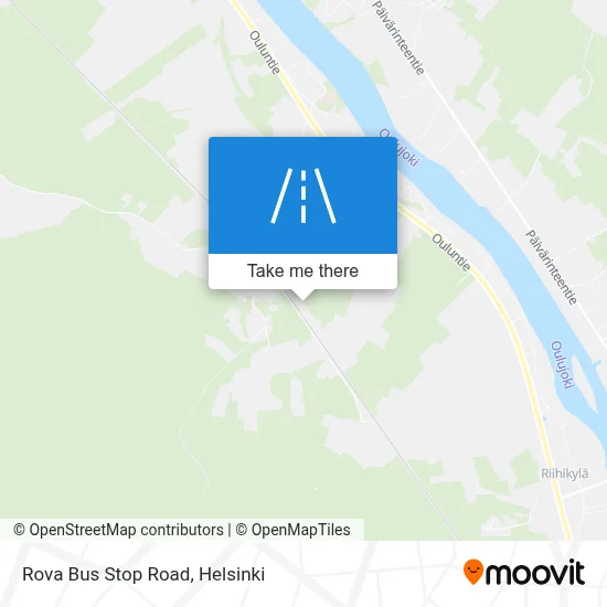 Rova Bus Stop Road map