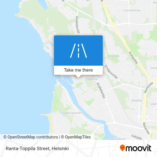 Ranta-Toppila Street map