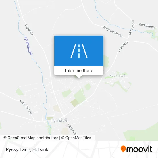 Rysky Lane map