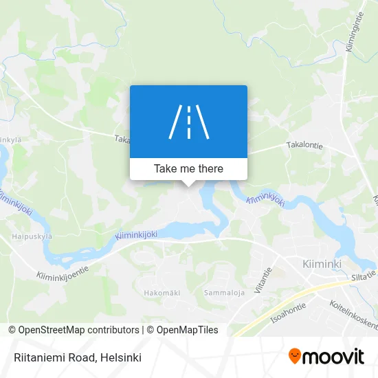 Riitaniemi Road map