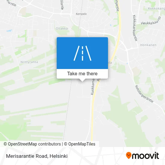 Merisarantie Road map