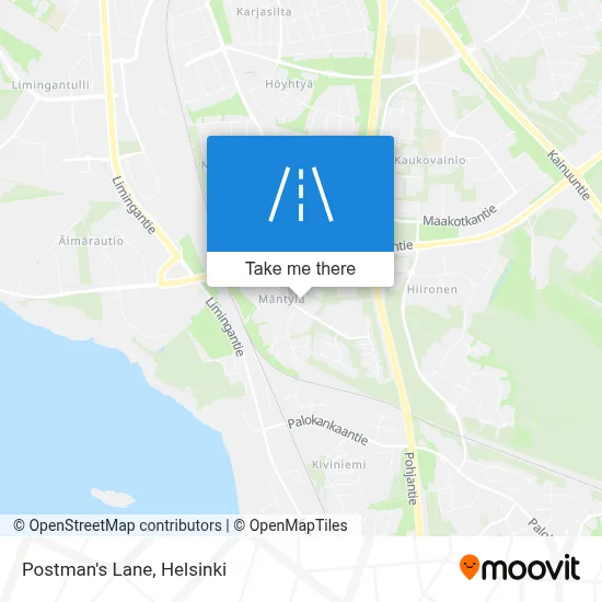Postman's Lane map