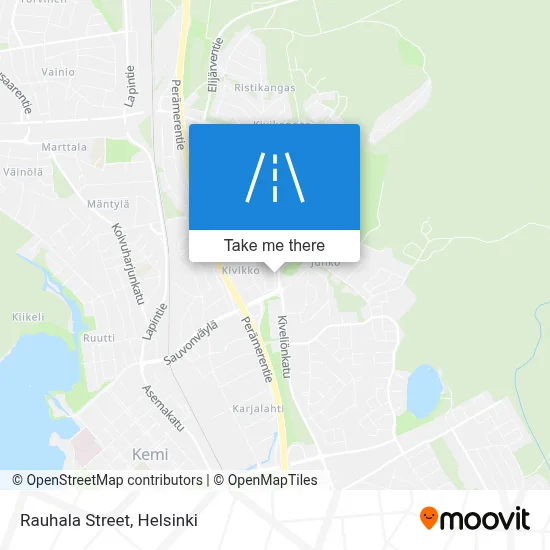 Rauhala Street map