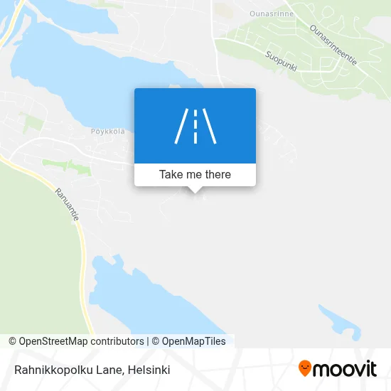 Rahnikkopolku Lane map
