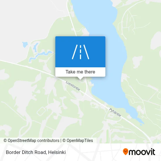 Border Ditch Road map