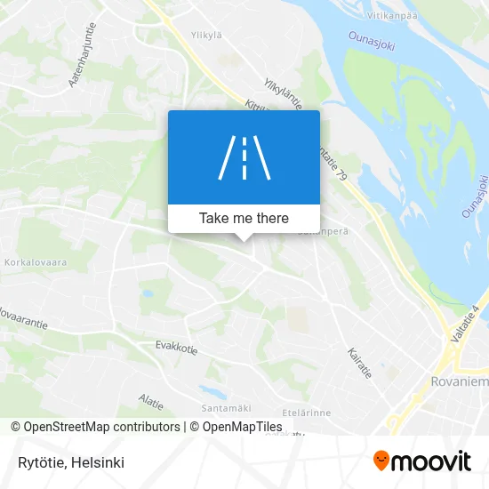 Rytötie map