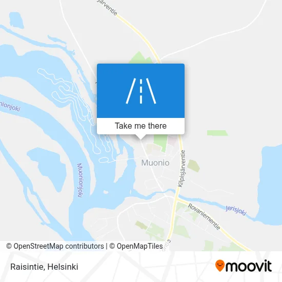Raisintie map