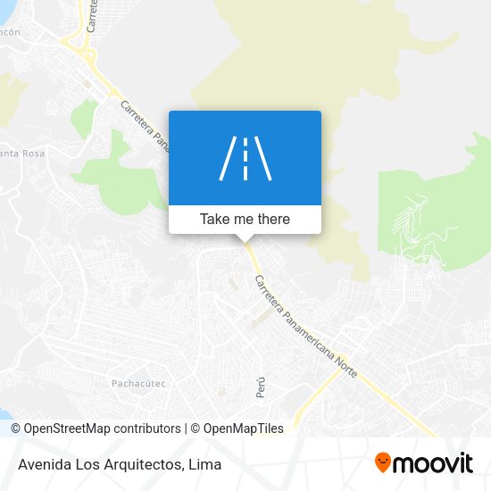 Mapa de Avenida Los Arquitectos