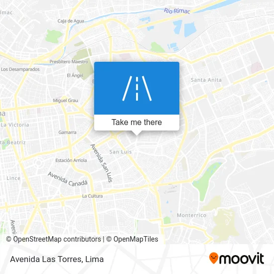 Avenida Las Torres map