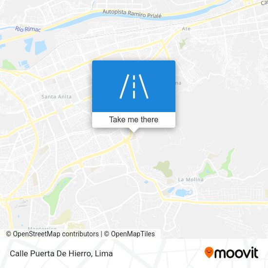 Mapa de Calle Puerta De Hierro
