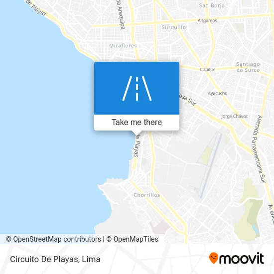 Circuito De Playas map