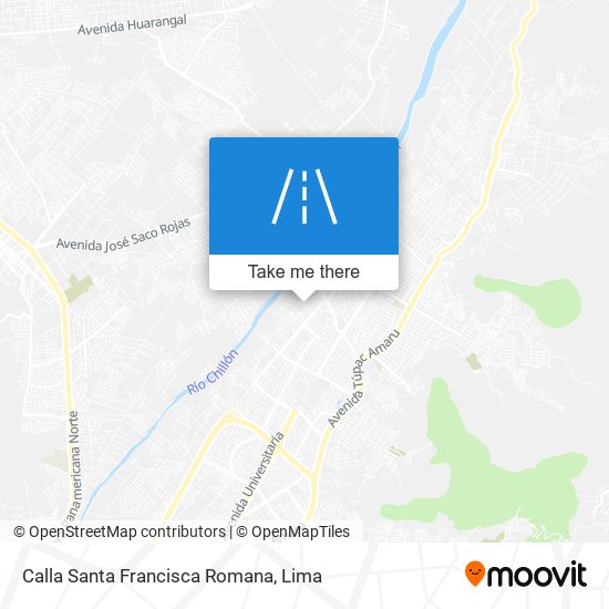 Calla Santa Francisca Romana map