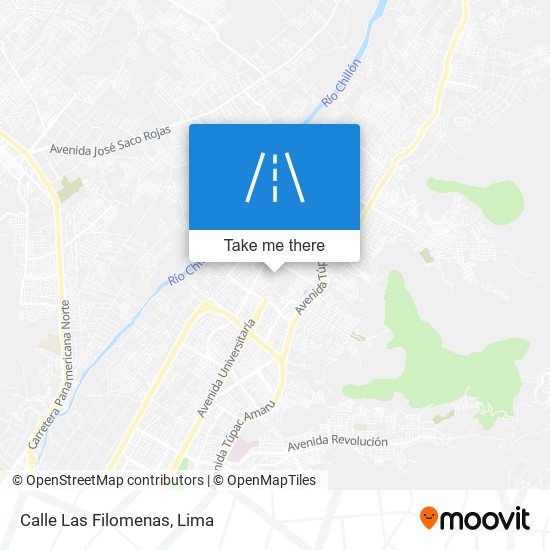 Calle Las Filomenas map