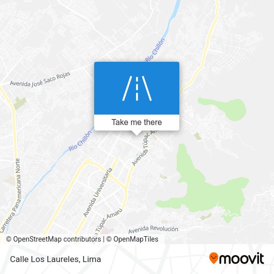 Mapa de Calle Los Laureles