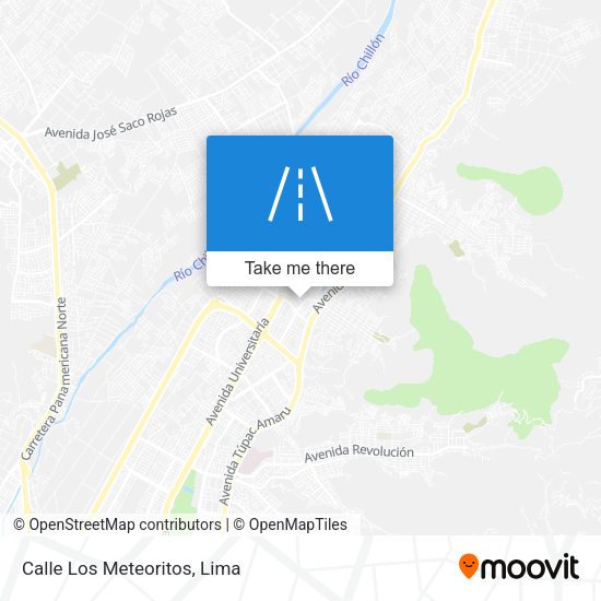 Calle Los Meteoritos map