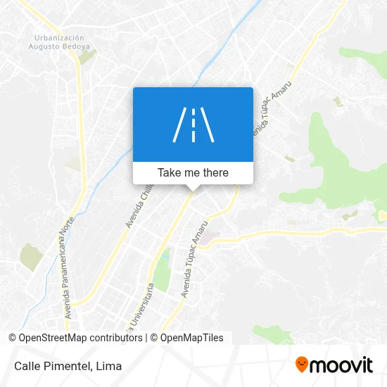 Calle Pimentel map