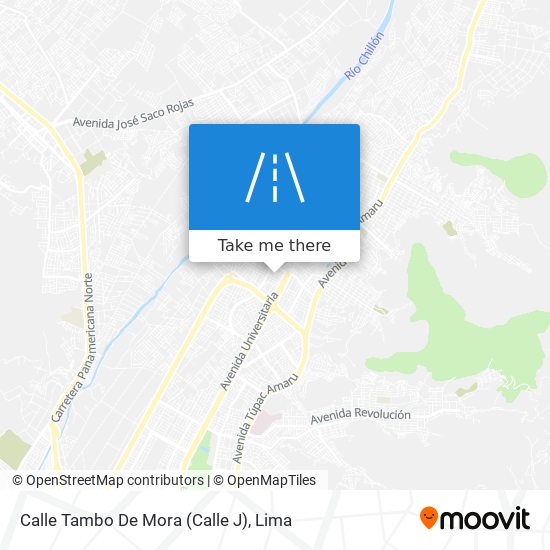 Mapa de Calle Tambo De Mora (Calle J)