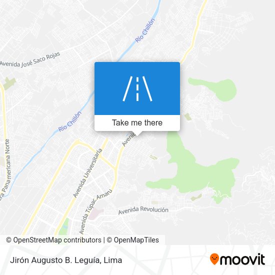 Jirón Augusto B. Leguía map