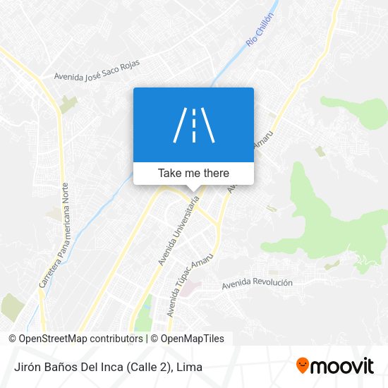 Mapa de Jirón Baños Del Inca (Calle 2)