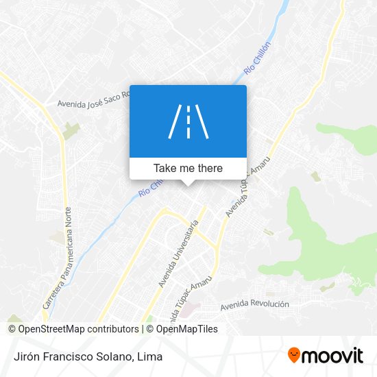 Jirón Francisco Solano map
