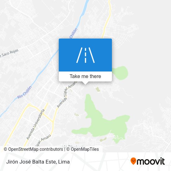 Jirón José Balta Este map