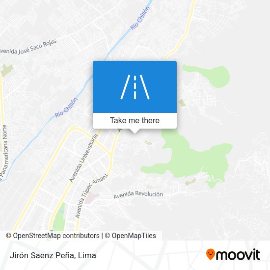 Jirón Saenz Peña map