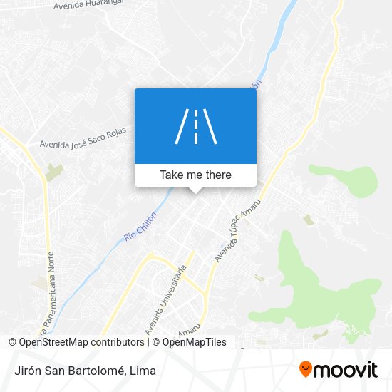 Jirón San Bartolomé map