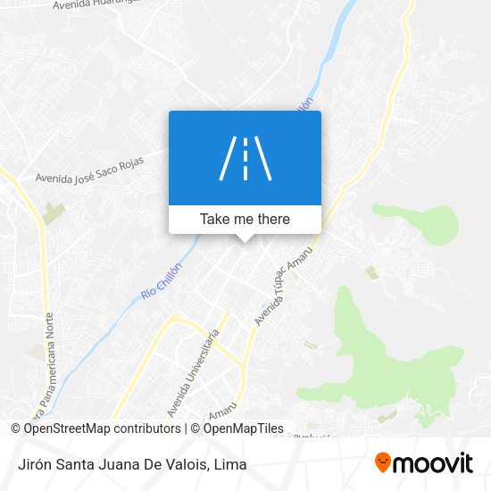 Jirón Santa Juana De Valois map