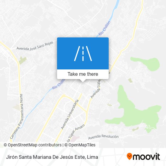 Jirón Santa Mariana De Jesús Este map