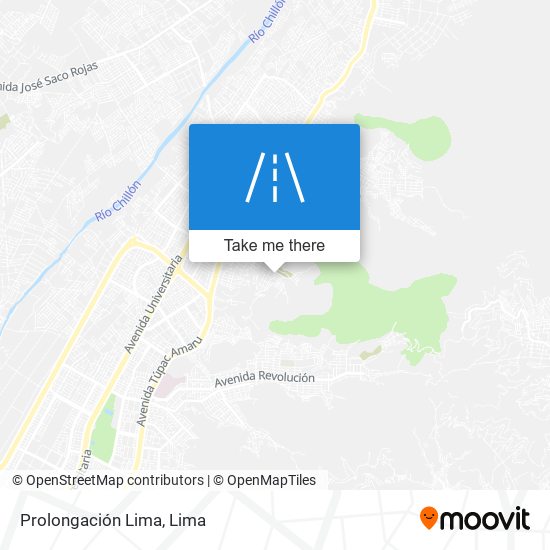 Prolongación Lima map