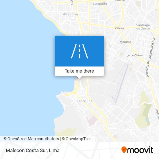 Malecon Costa Sur map