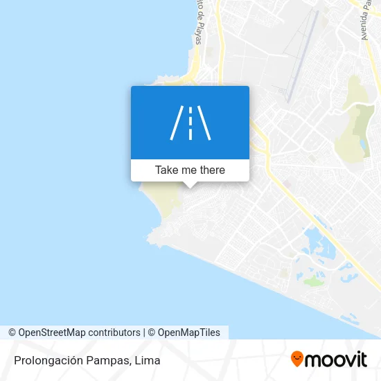 Prolongación Pampas map