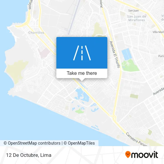 12 De Octubre map