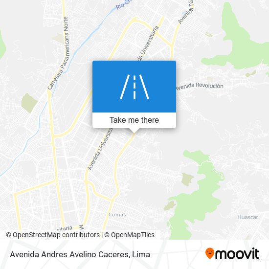 Avenida Andres Avelino Caceres map