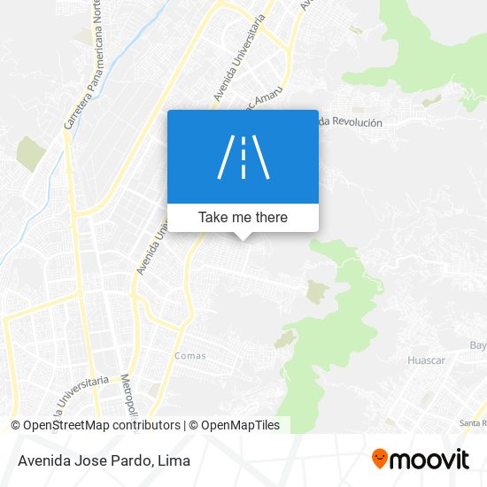 Avenida Jose Pardo map