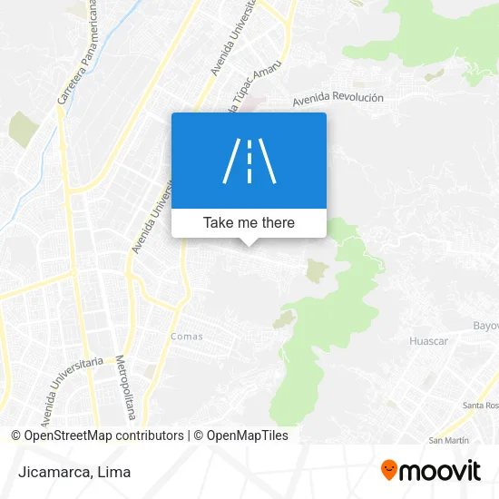 Mapa de Jicamarca
