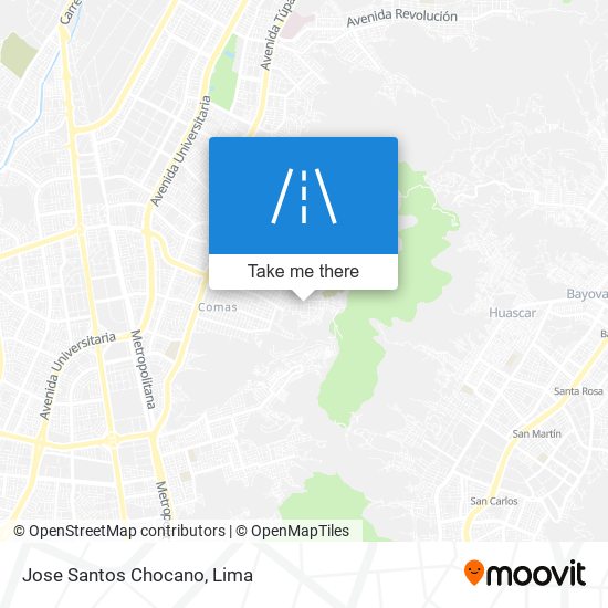 Jose Santos Chocano map