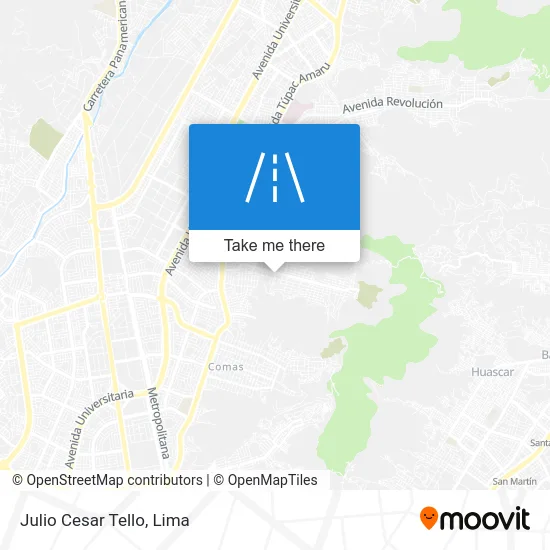 Julio Cesar Tello map