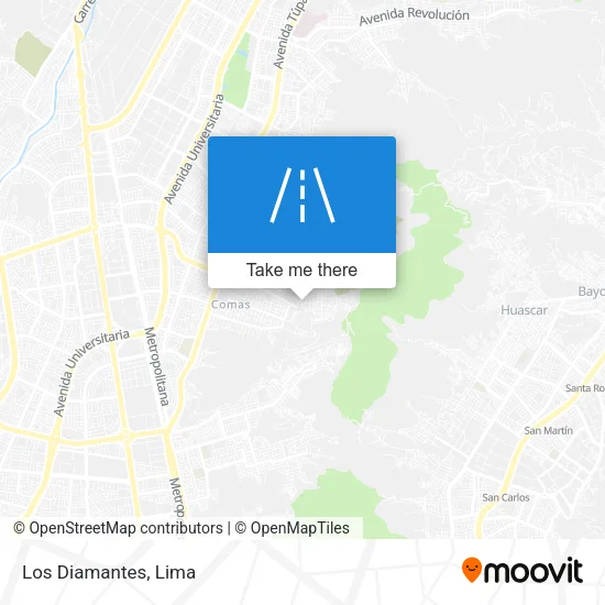 Los Diamantes map