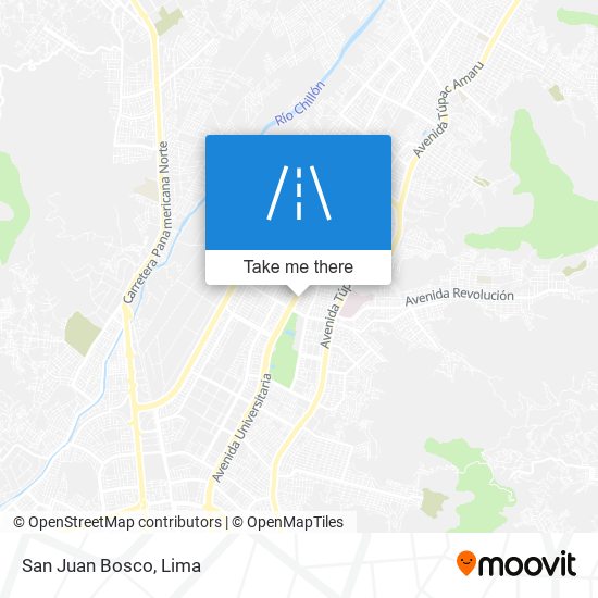 San Juan Bosco map