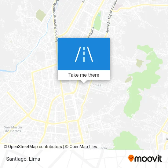 Santiago map
