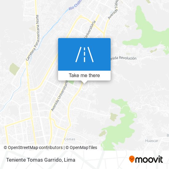 Teniente Tomas Garrido map