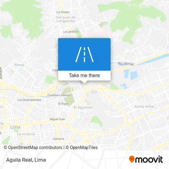 Aguila Real map
