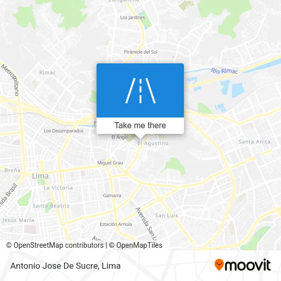 Antonio Jose De Sucre map